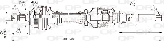 Open Parts DRS6331.00 - Приводной вал unicars.by