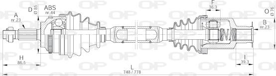 Open Parts DRS6208.00 - Приводной вал unicars.by