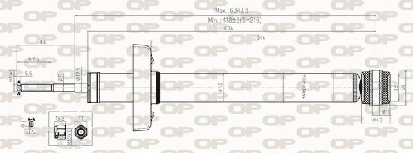 Open Parts SAB8488.32 - Амортизатор unicars.by