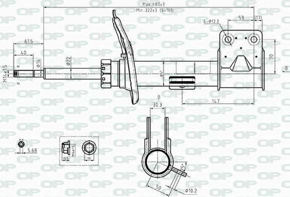 Open Parts SAB8482.31 - Амортизатор unicars.by