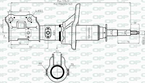 Open Parts SAB8479.31 - Амортизатор unicars.by