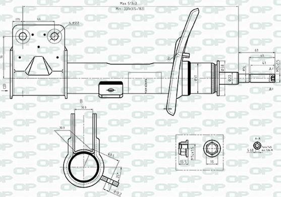 Open Parts SAB8543.31 - Амортизатор unicars.by