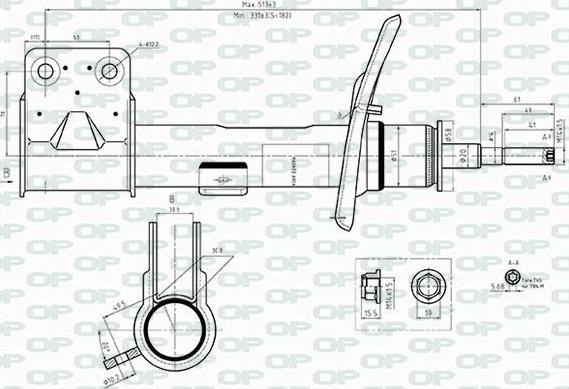 Open Parts SAB8542.31 - Амортизатор unicars.by