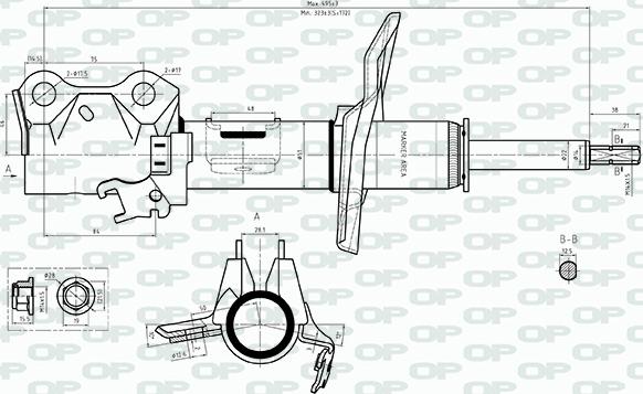 Open Parts SAB8559.31 - Амортизатор unicars.by