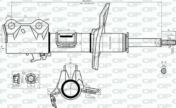 Open Parts SAB8558.31 - Амортизатор unicars.by