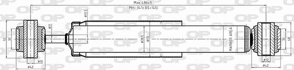 Open Parts SAB8566.32 - Амортизатор unicars.by