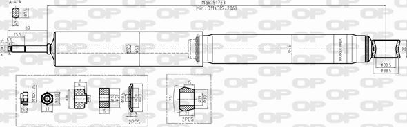 Open Parts SAB8500.32 - Амортизатор unicars.by