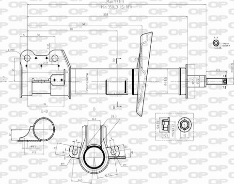 Open Parts SAB8501.31 - Амортизатор unicars.by