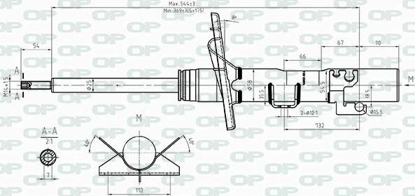 Open Parts SAB8516.31 - Амортизатор unicars.by