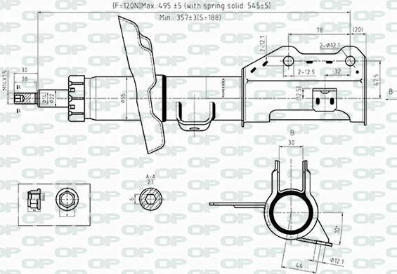 Open Parts SAB8518.31 - Амортизатор unicars.by