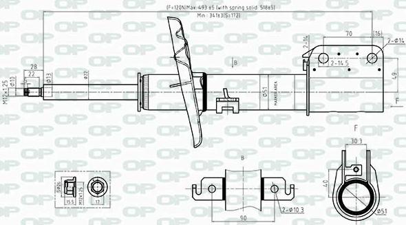 Open Parts SAB8522.31 - Амортизатор unicars.by