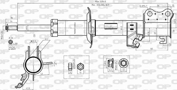 Open Parts SAB8575.31 - Амортизатор unicars.by