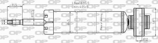 Open Parts SAB8611.32 - Амортизатор unicars.by