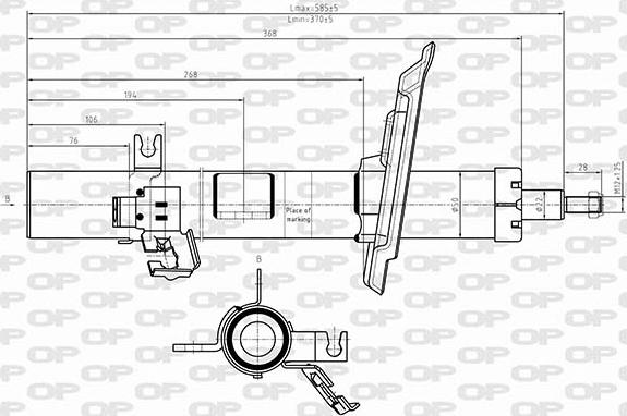 Open Parts SAB8624.31 - Амортизатор unicars.by