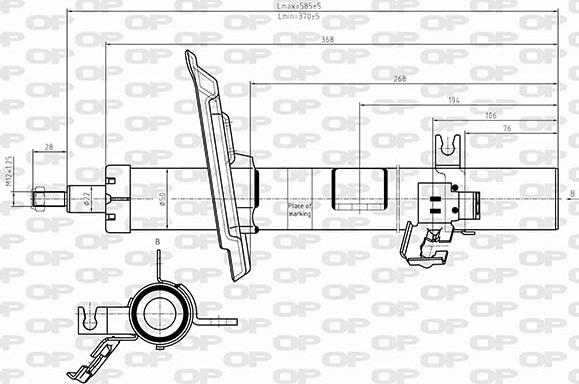 Open Parts SAB8625.31 - Амортизатор unicars.by