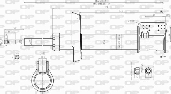 Open Parts SAB8099.11 - Амортизатор unicars.by