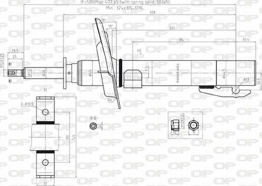 Open Parts SAB8096.11 - Амортизатор unicars.by