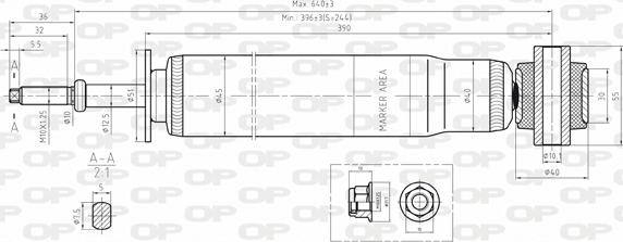 Open Parts SAB8047.32 - Амортизатор unicars.by