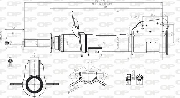 Open Parts SAB8050.31 - Амортизатор unicars.by