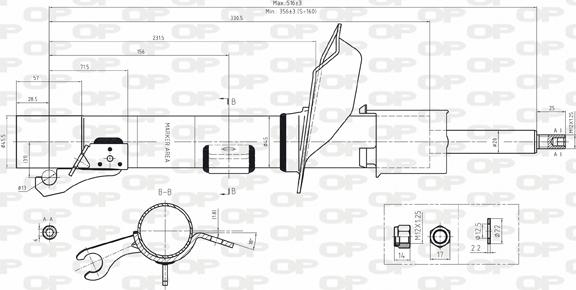 Open Parts SAB8060.31 - Амортизатор unicars.by