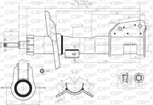 Open Parts SAB8068.31 - Амортизатор unicars.by