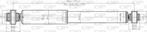 Open Parts SAB8004.32 - Амортизатор unicars.by