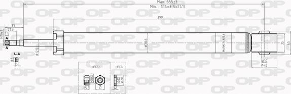 Open Parts SAB8014.32 - Амортизатор unicars.by