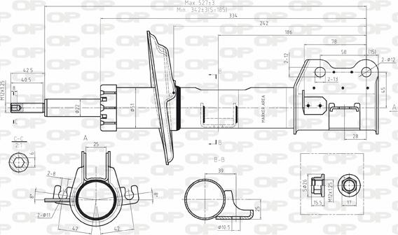 Open Parts SAB8080.31 - Амортизатор unicars.by