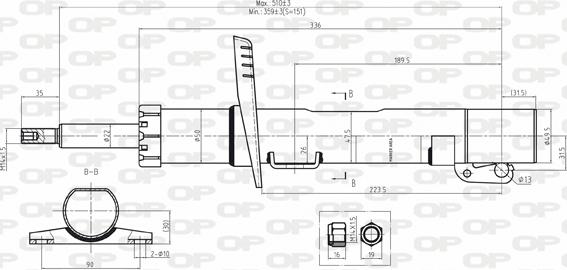 Open Parts SAB8029.31 - Амортизатор unicars.by