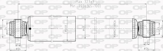 Open Parts SAB8020.32 - Амортизатор unicars.by