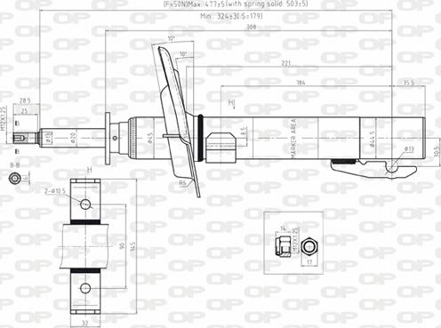 Open Parts SAB8028.31 - Амортизатор unicars.by