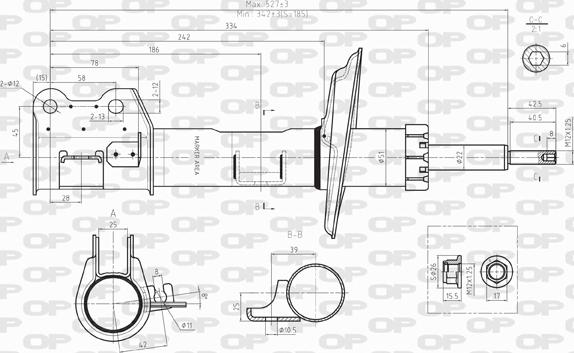 Open Parts SAB8022.31 - Амортизатор unicars.by