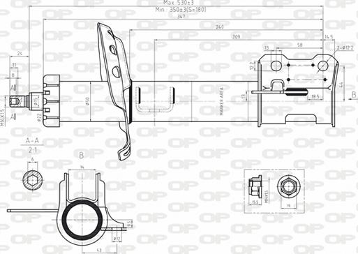 Open Parts SAB8075.31 - Амортизатор unicars.by