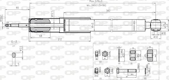 Open Parts SAB8076.32 - Амортизатор unicars.by