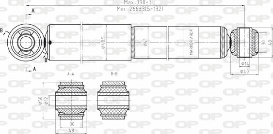 Open Parts SAB8141.32 - Амортизатор unicars.by