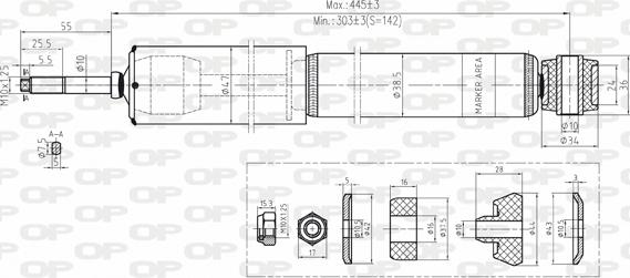 Open Parts SAB8153.32 - Амортизатор unicars.by