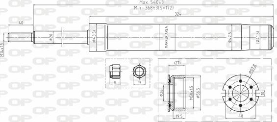 Open Parts SAB8161.31 - Амортизатор unicars.by