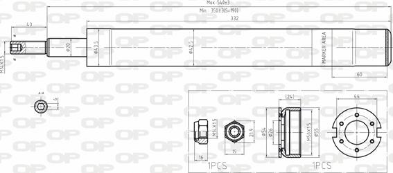 Open Parts SAB8163.11 - Амортизатор unicars.by