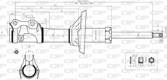 Open Parts SAB8167.31 - Амортизатор unicars.by