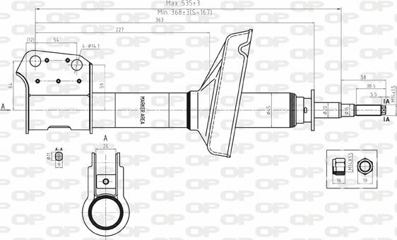 Open Parts SAB8100.11 - Амортизатор unicars.by