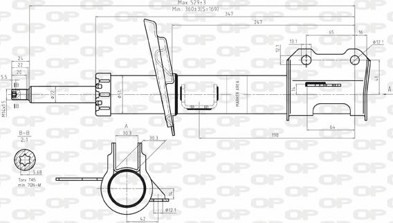 Open Parts SAB8107.31 - Амортизатор unicars.by