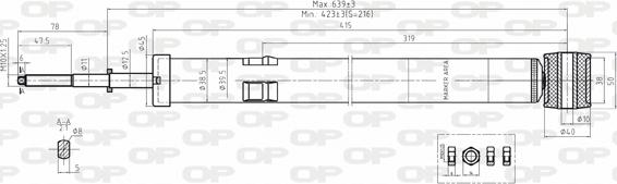 Open Parts SAB8116.32 - Амортизатор unicars.by