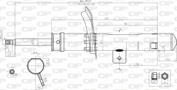 Open Parts SAB8111.31 - Амортизатор unicars.by