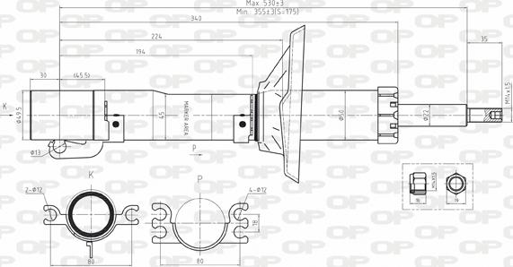 Open Parts SAB8118.11 - Амортизатор unicars.by