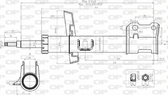 Open Parts SAB8113.31 - Амортизатор unicars.by