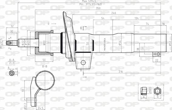 Open Parts SAB8182.31 - Амортизатор unicars.by