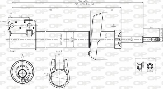 Open Parts SAB8130.31 - Амортизатор unicars.by