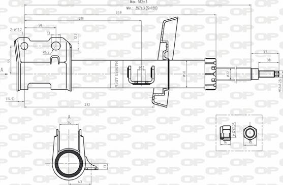 Open Parts SAB8123.31 - Амортизатор unicars.by