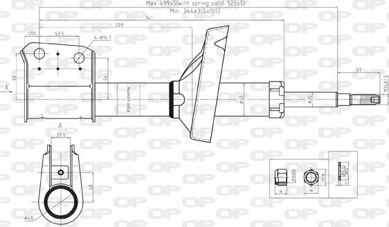 Open Parts SAB8122.31 - Амортизатор unicars.by