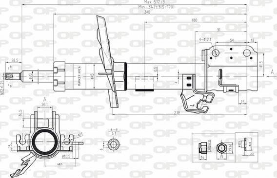 Open Parts SAB8174.31 - Амортизатор unicars.by